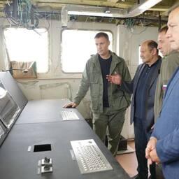 Вице-премьер Дмитрий ПАТРУШЕВ лично осмотрел основные функциональные зоны НИС «Викентий Зайцев». Фото пресс-службы ВНИРО