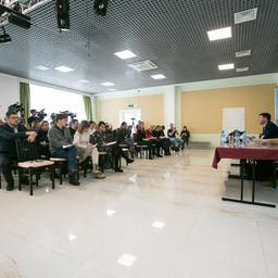 Пресс-конференция прошла в Южно-Сахалинске