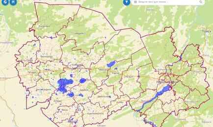 Рыбохозяйственные участки Новосибирской области отобразили на специальной интернет-карте. Скриншот ресурса