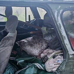 В машине были обнаружены 130 лососей и резиновые лодки. Фото пресс-службы СВТУ ФАР 