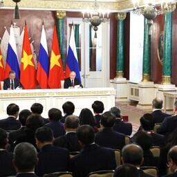 Генсек ЦК компартии Вьетнама ТО Лам и президент России Владимир ПУТИН сделали заявления по итогам переговоров. Фото пресс-службы главы российского государства