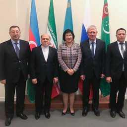 Участники первого заседания рабочей группы высокого уровня по вопросам Каспийского моря. Фото пресс-службы МИД Казахстана