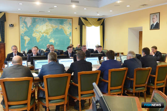 Заседание Совета директоров рыбохозяйственных НИИ. Фото пресс-службы Росрыболовства