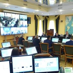 Заседание штаба минтаевой путины в Росрыболовстве. Фото пресс-службы ведомства