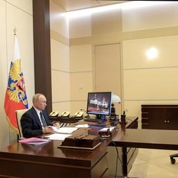 Президент Владимир ПУТИН выступил с очередным обращением по ситуации с коронавирусом. Фото пресс-службы главы государства