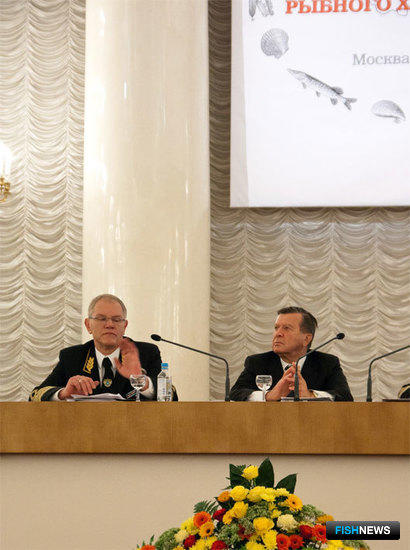 Андрей Крайний и Виктор Зубков на III Всероссийском съезде работников рыбного хозяйства