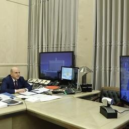 Премьер-министр Михаил МИШУСТИН на заседании правительства. Фото пресс-службы кабмина