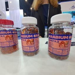 Российский краб служит сырьем для высокотехнологичной продукции. Стенд холдинга «Антей»