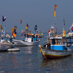 Индия хочет сохранить право субсидировать малые рыболовецкие хозяйства. На фото рыбацкие лодки в Мумбае, Индия. Фото Jorge Royan («Википедия»)