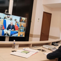 Президент Владимир ПУТИН провел совещание в режиме видеосвязи. Фото пресс-службы Минприроды