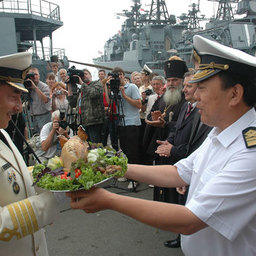 Завершение кругосветного плавания УПС «Паллада». Владивосток, август 2008 г. 