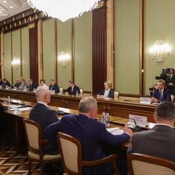 Премьер-министр Михаил МИШУСТИН провел встречу с членами Совета палаты Совфеда. Фото пресс-службы СФ