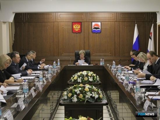 Заседание комиссии по противодействию незаконному обороту промышленной продукции в Камчатском крае. Фото пресс-службы правительства региона