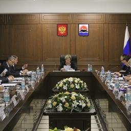 Заседание комиссии по противодействию незаконному обороту промышленной продукции в Камчатском крае. Фото пресс-службы правительства региона