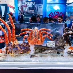 Российские рыба и морепродукты на крупнейшей отраслевой выставке Азии на выставке China Fisheries & Seafood Expo в Циндао. Фото пресс-службы ESG