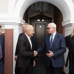 Председатель Рыбного союза Александр ПАНИН и президент Российского союза промышленников и предпринимателей Александр ШОХИН. Фото из телеграм-канала Рыбного союза