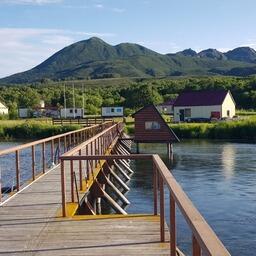 Место эксперимента — рыбоучетное заграждение в истоке реки Озерной. Фото пресс-службы ВНИРО