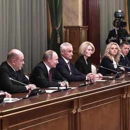Президент Владимир ПУТИН провел встречу с новым правительством. Фото пресс-службы главы государства