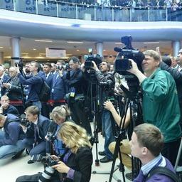На мероприятии присутствовало более 100 российских и иностранных журналистов. Фото пресс-службы Росрыболовства