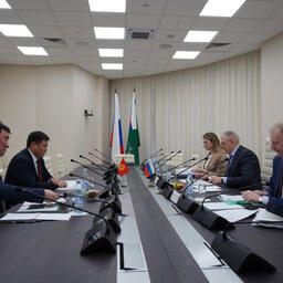 Представители Минсельхоза Киргизии и Россельхознадзора провели встречу в Москве. Фото пресс-службы ветеринарного ведомства