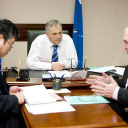 Рабочая встреча Александра Хоршавина с председателем областного Рыбакколхозсоюза