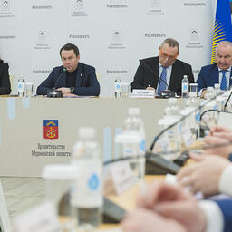 Губернатор Андрей ЧИБИС провел заседание территориального рыбохозяйственного совета Мурманской области. Фото пресс-службы регионального правительства