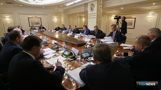 Премьер-министр Дмитрий МЕДВЕДЕВ провел встречу с членами Совета палаты СФ. Фото пресс-службы правительства