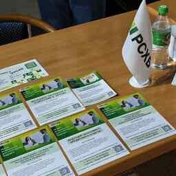 На информационном стенде ребята могли узнать о возможностях прохождения практики и трудоустройства