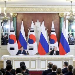 Заявления для прессы по итогам российско-корейских переговоров. Фото ТАСС