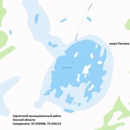 Рыболовный участок представляет собой все озеро площадью 94 га