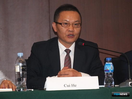 Председатель Китайского союза предприятий по переработке и торговле морепродуктами ЦУЙ Хэ