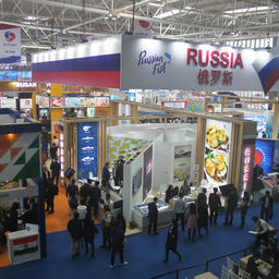 Российский стенд на выставке в Циндао