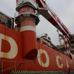 Атомный контейнеровоз «Севморпуть» встал под загрузку в Петропавловске-Камчатском. Фото пресс-службы правительства региона