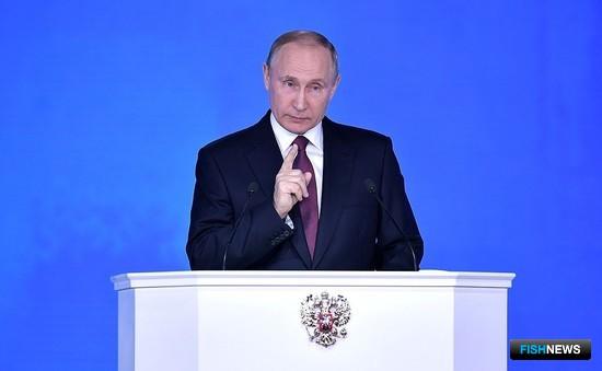 Владимир ПУТИН выступил с посланием Федеральному Собранию. Фото пресс-службы президента