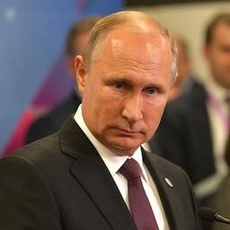 Президент Владимир ПУТИН на пресс-конференции. Фото пресс-службы главы государства