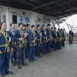 Среди курсантов есть ребята, которые впервые отправились в рейс и те, уже проходил практику на судне. Фото со страницы Дальрыбвтуза в соцсети «ВКонтакте»
