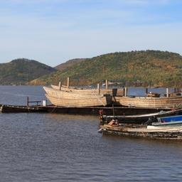 Лодки для лососевого промысла в низовьях Амура