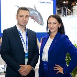Представители компаний «Раптика» и «Нерей» на выставке Seafood Expo Russia