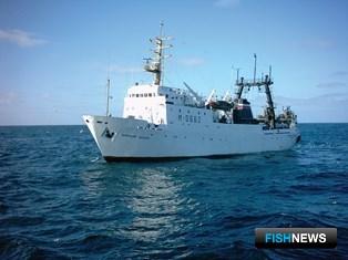 Научно-исследовательское судно «Фритьоф Нансен». Фото пресс-службы Полярного НИИ морского рыбного хозяйства и океанографии