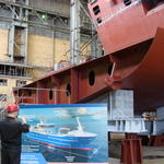 20 июля на «Северной верфи» прошла церемония закладки 59-метрового ярусолова-процессора для Карельского рыболовного флота