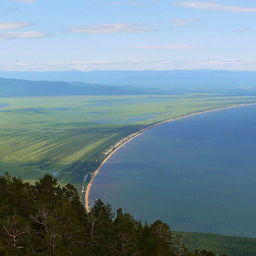 Баргузинский залив Байкала, где расположены 5 предлагаемых участков. Фото Аркадия Зарубина