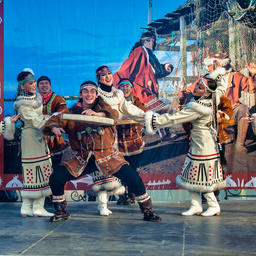 Коренные жители Камчатки на празднике «Алхалалалай». Фото пресс-службы правительства края