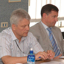 Сергей КОНОНЮК (генеральный директор ООО «Востокрыбпром») и Петр САВЧУК (Президент УК БАМР)