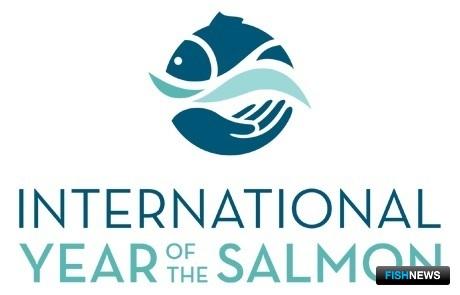 Логотип года лосося