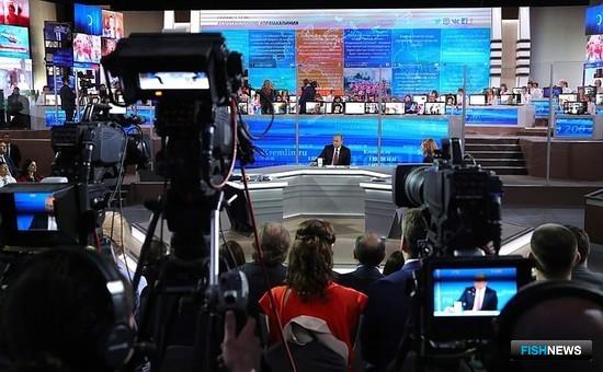 Президент Владимир ПУТИН ответил на вопросы в рамках прямой линии. Фото с пресс-службы главы государства