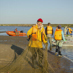 Таймырская экспедиция ВНИРО изучает состояние рыбных ресурсов реки Пясина. Фото пресс-службы УралНИРО