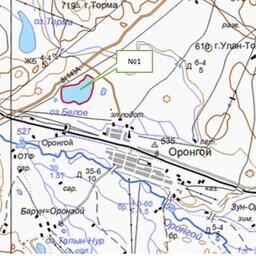 Расположение озера Белое