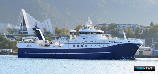Флагман норвежского тралового флота - траулер «Хупен», построенный в сентябре 2013 г.