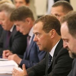 Премьер-министр Дмитрий МЕДВЕДЕВ провел встречу с руководителями предприятий рыбной отрасли Дальнего Востока. Фото пресс-службы Правительства РФ