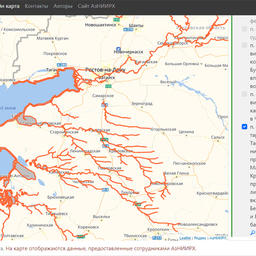 Интерактивная карта демонстрирует границы водных объектов, на которые распространяется запрет вылова тарани и плотвы с 15 марта по 30 апреля